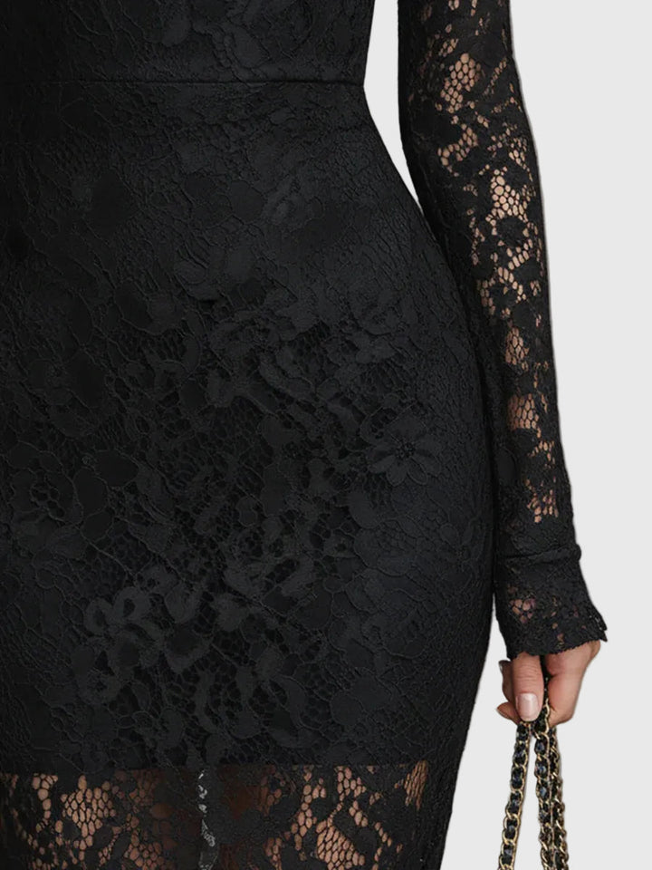 Christine™ | Black Flared Maxi Dress
