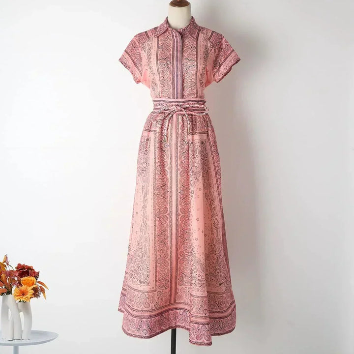 Gina™ | Boho Print Midi Set