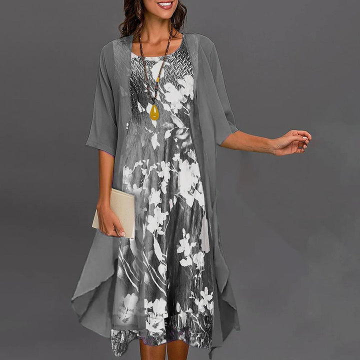 Brenda™ | Printed Layered Dress Set