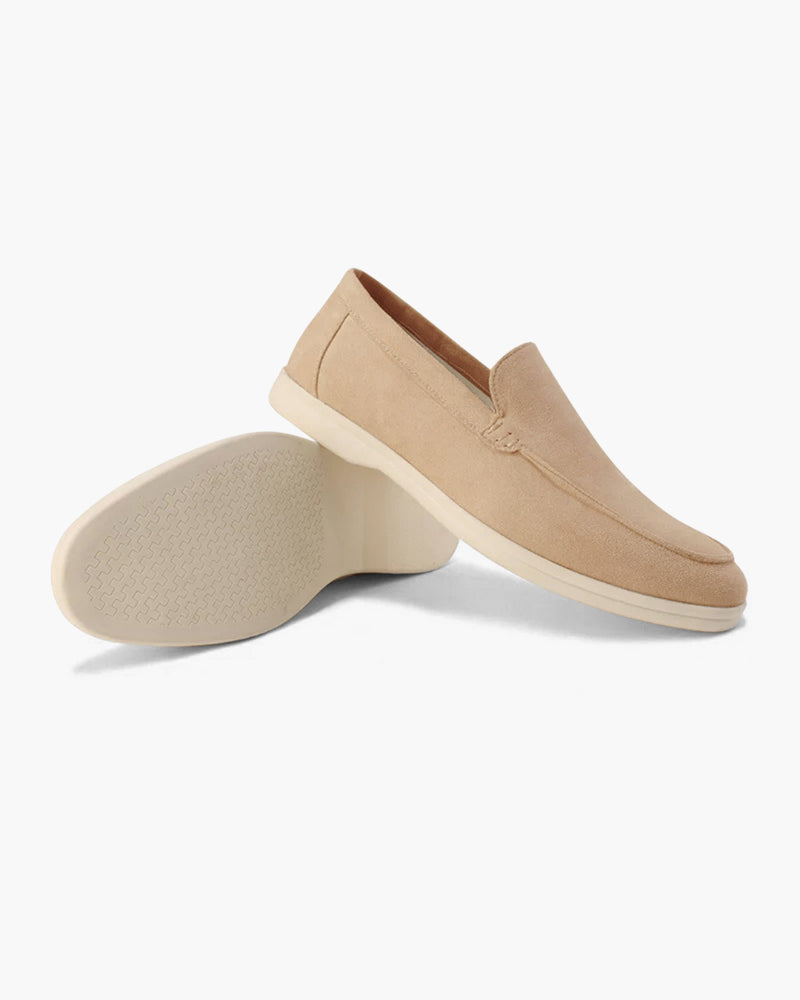 Michael Sydney men's camel loafer, side view