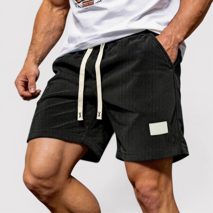 Michael Sydney men's textured shorts, front view