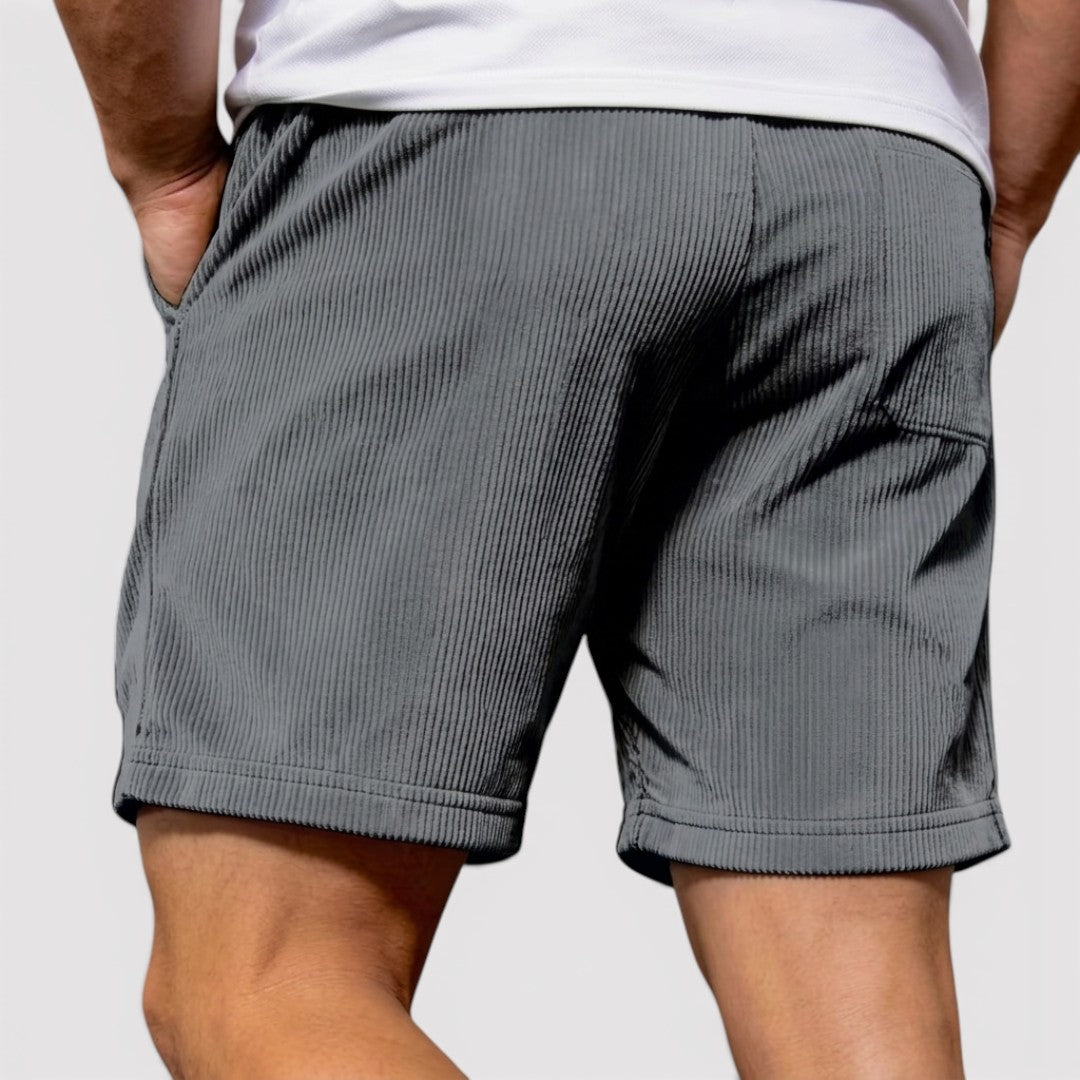 Michael Sydney men's textured shorts, front view