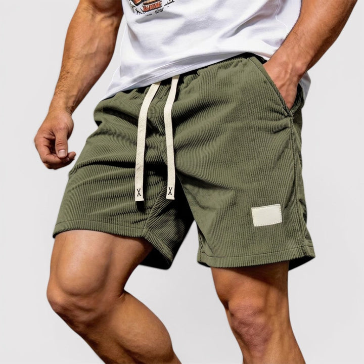 Michael Sydney men's textured shorts, front view