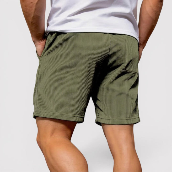 Michael Sydney men's textured shorts, front view