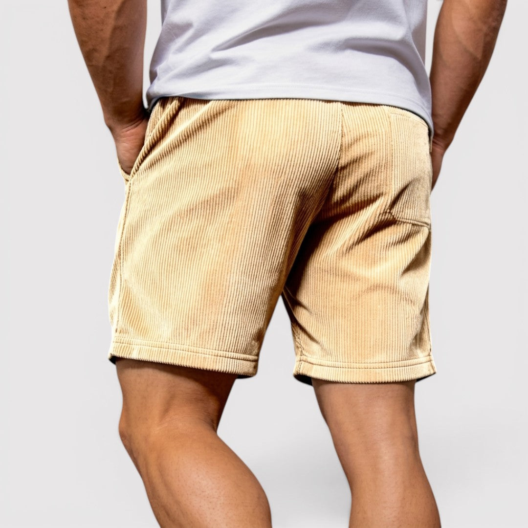 Michael Sydney men's textured shorts, front view