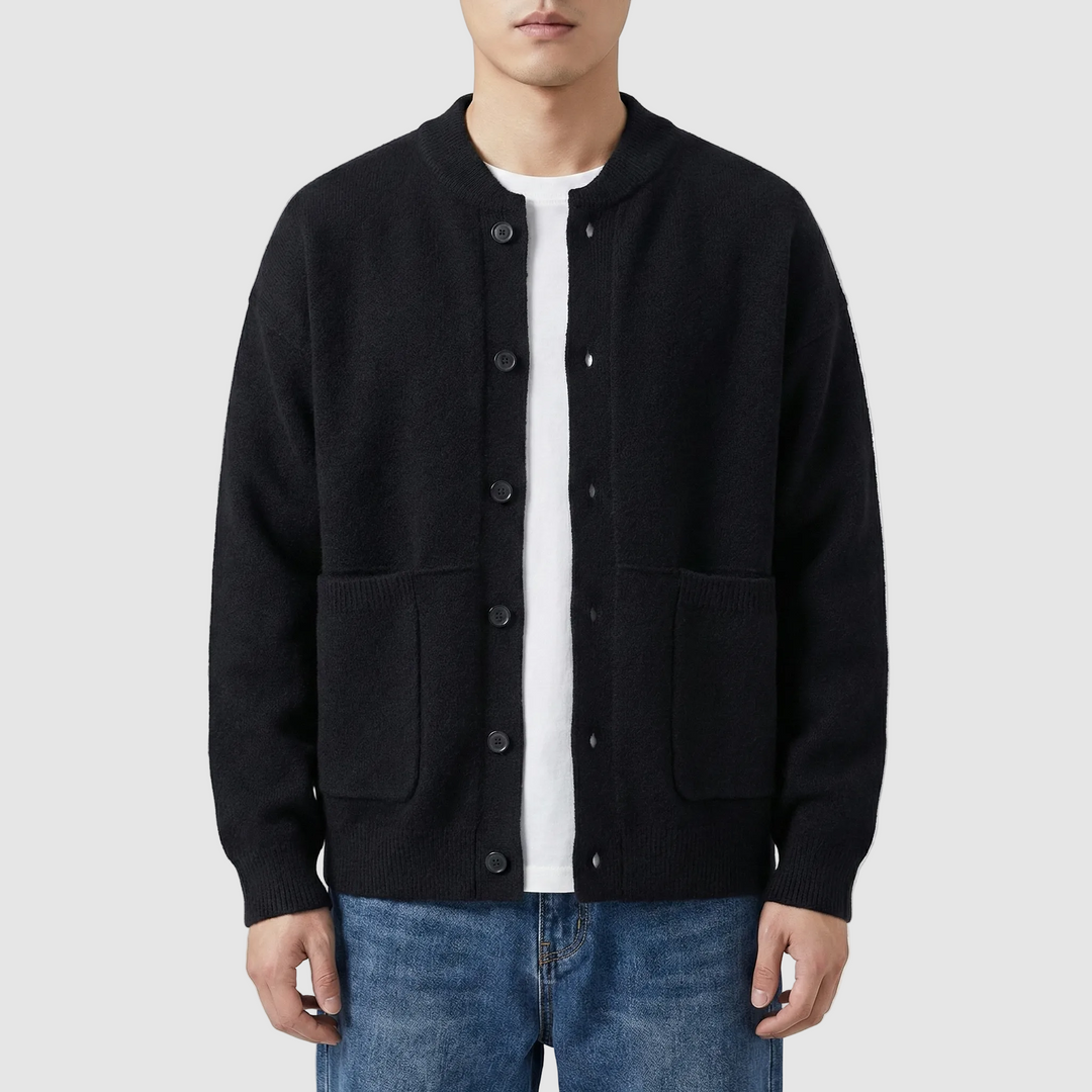 Michael Sydney men's cardigan, front view