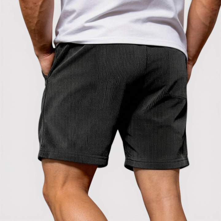 Michael Sydney men's textured shorts, front view