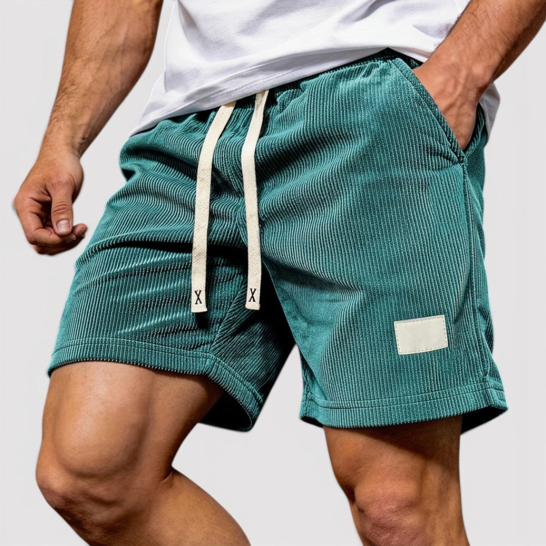 Michael Sydney men's textured shorts, front view