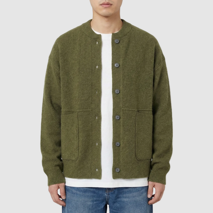 Michael Sydney men's cardigan, front view