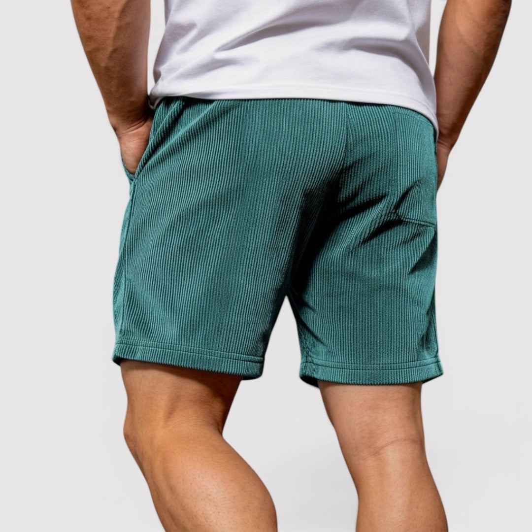 Michael Sydney men's textured shorts, front view