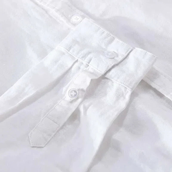 Michael Sydney men's shirt with roll-up sleeves, front view