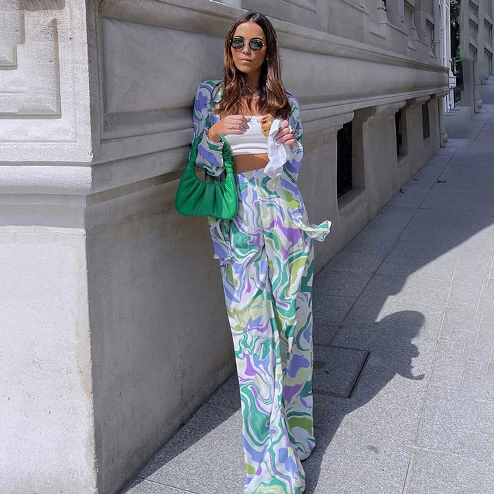 Leslie™ | Bold Printed Two-Piece Set