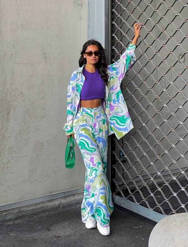 Leslie™ | Bold Printed Two-Piece Set