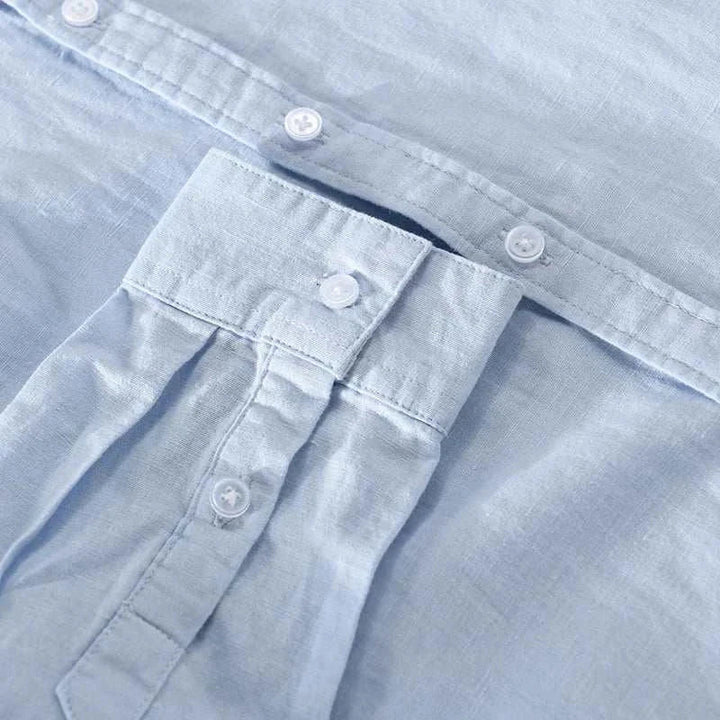 Michael Sydney men's shirt with roll-up sleeves, front view