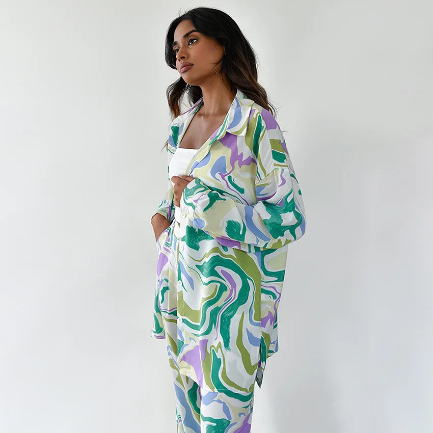 Leslie™ | Bold Printed Two-Piece Set