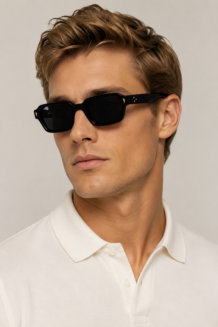 Michael Sydney men's Sunglasses Black, front view