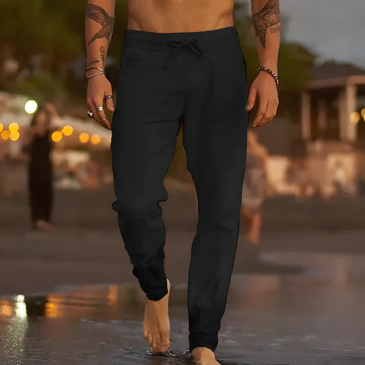 Michael Sydney men's lightweight summer pants, front view
