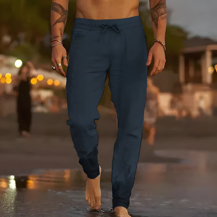 Michael Sydney men's lightweight summer pants, front view