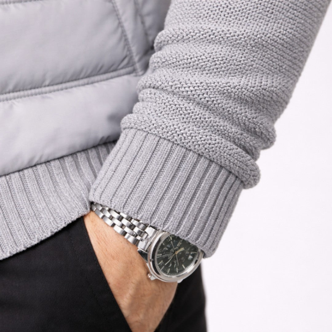 Michael Sydney men's padded jacket, front view