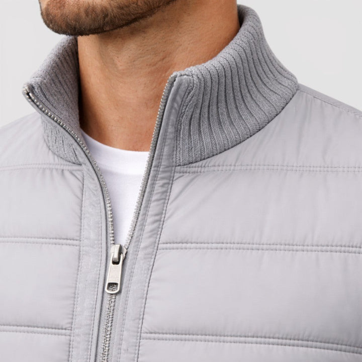 Michael Sydney men's padded jacket, front view