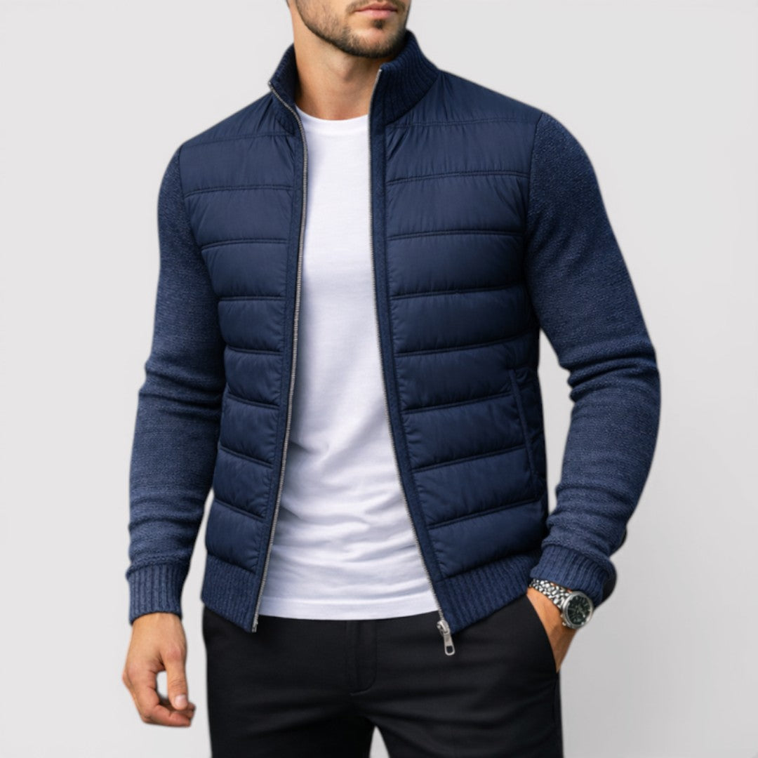 Michael Sydney men's padded jacket, front view