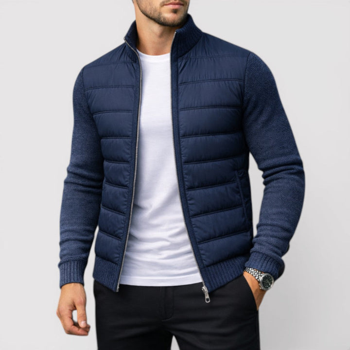 Michael Sydney men's padded jacket, front view