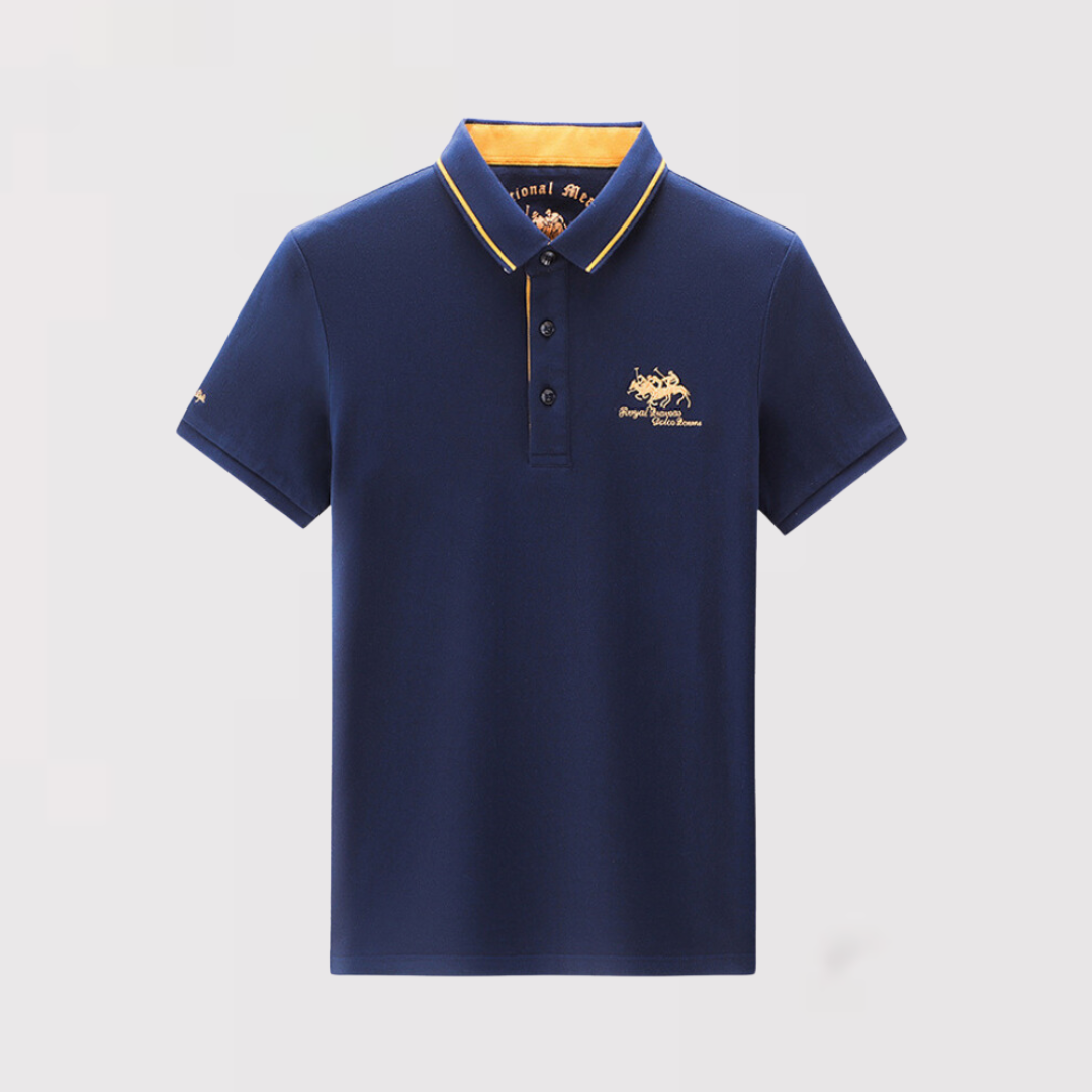 Michael Sydney men's slim-fit polo shirt, front view