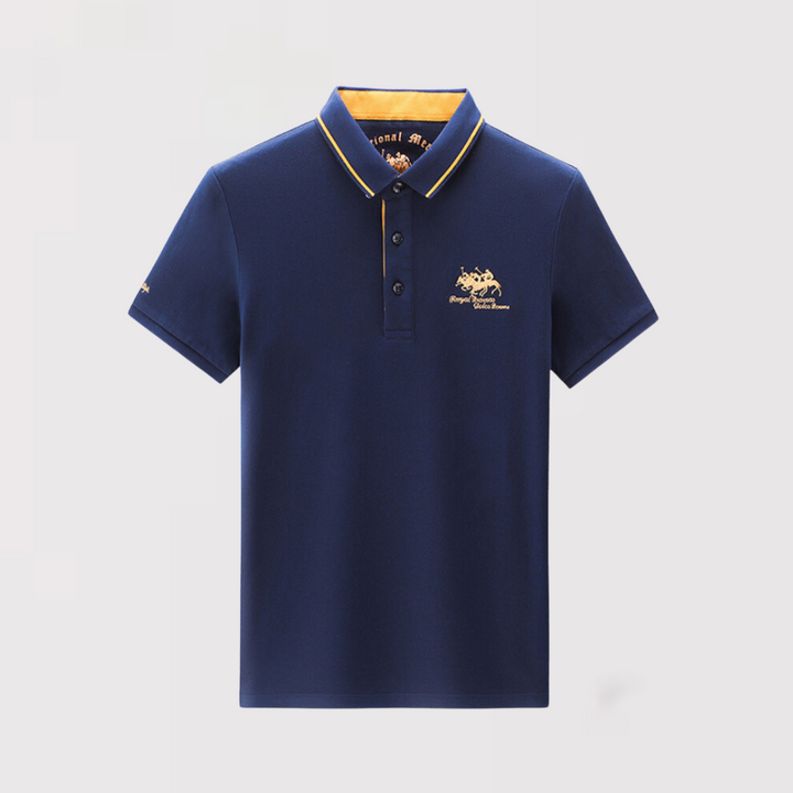 Michael Sydney men's slim-fit polo shirt, front view