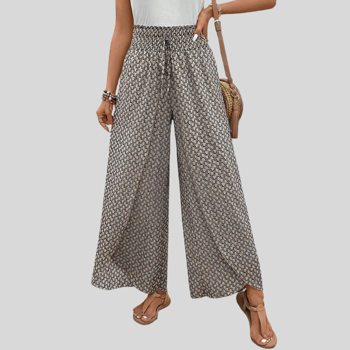 Jasmine™ | Wide Geometric Print Pants