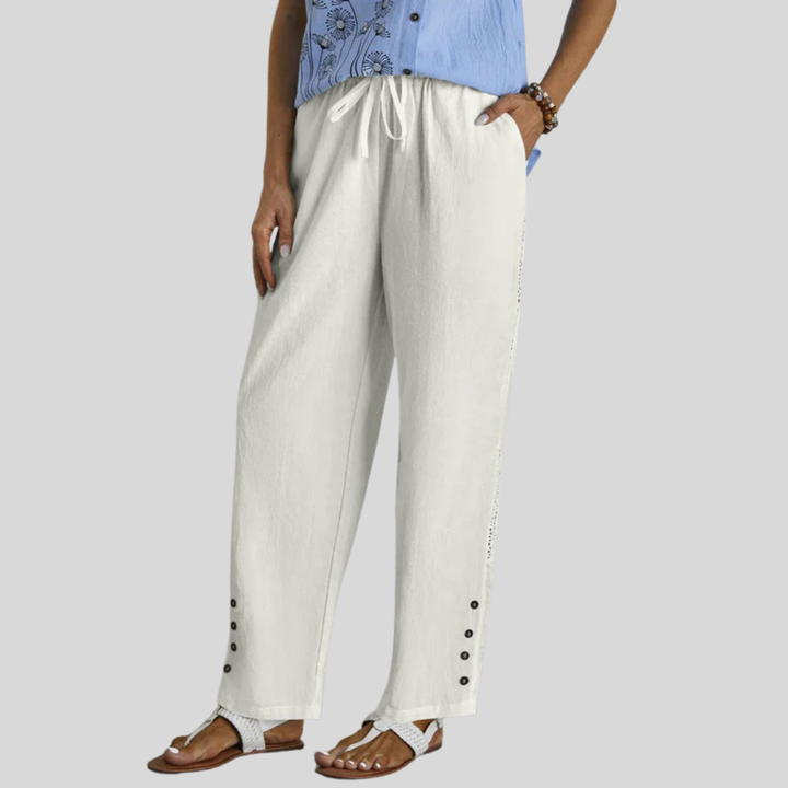 Zoe™ | Relaxed Button Pants