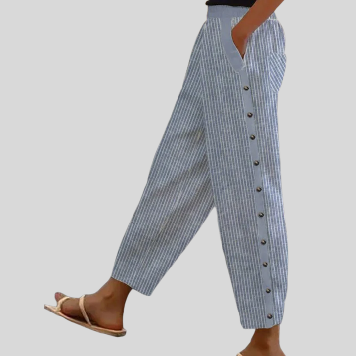 Fern™ | Striped Button Pants