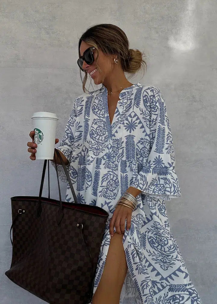 Elaine™ | Button-Front Tunic Dress