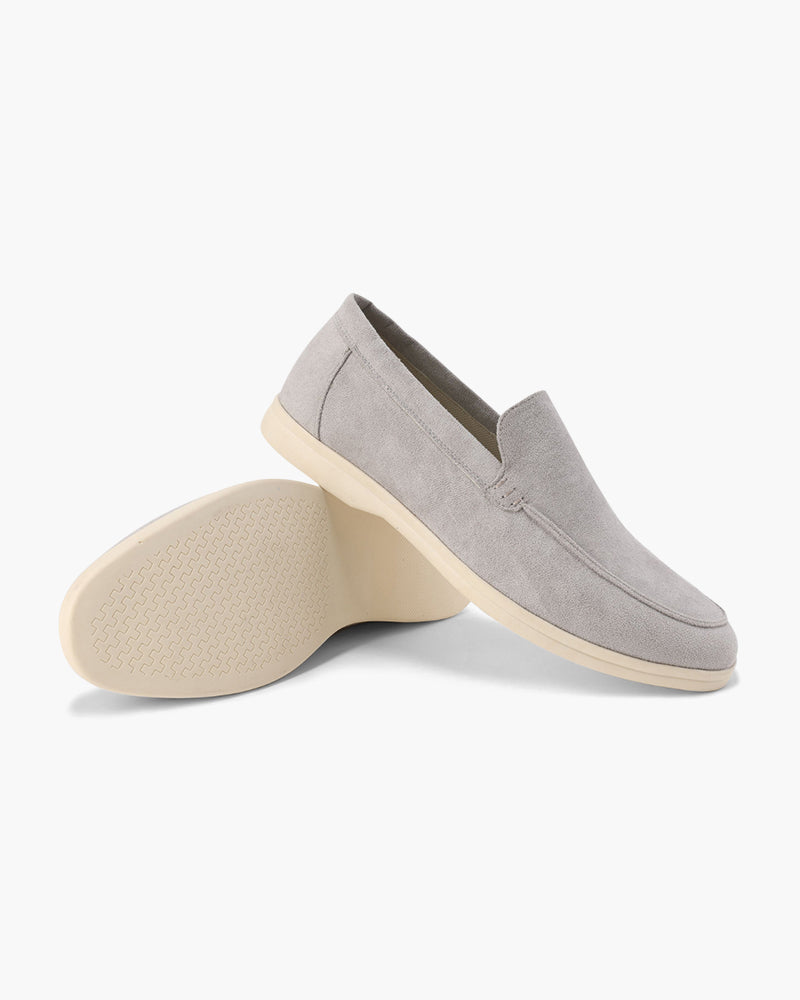 Michael Sydney men's light grey loafer, side view
