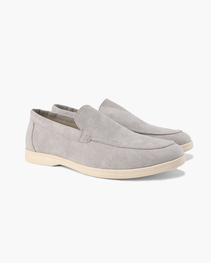 Michael Sydney men's light grey loafer, side view
