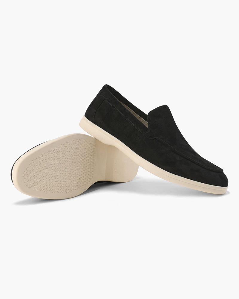 Michael Sydney men's black loafer, side view