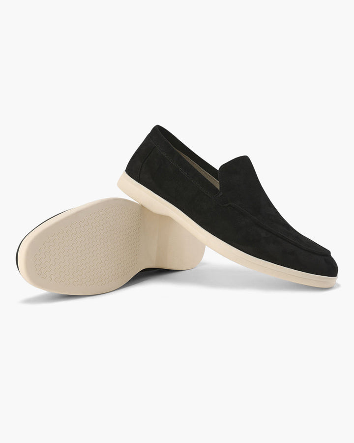 Michael Sydney men's black loafer, side view
