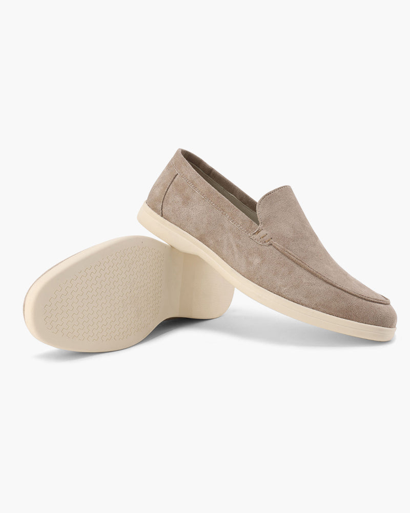 Michael Sydney men's taupe loafer, side view