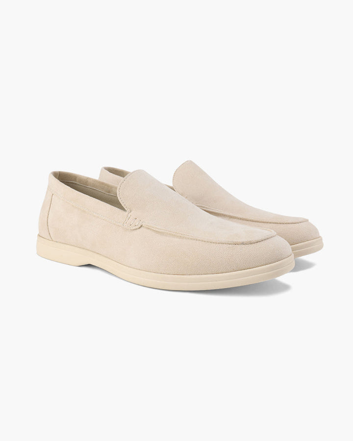 Michael Sydney men's beige loafer, side view