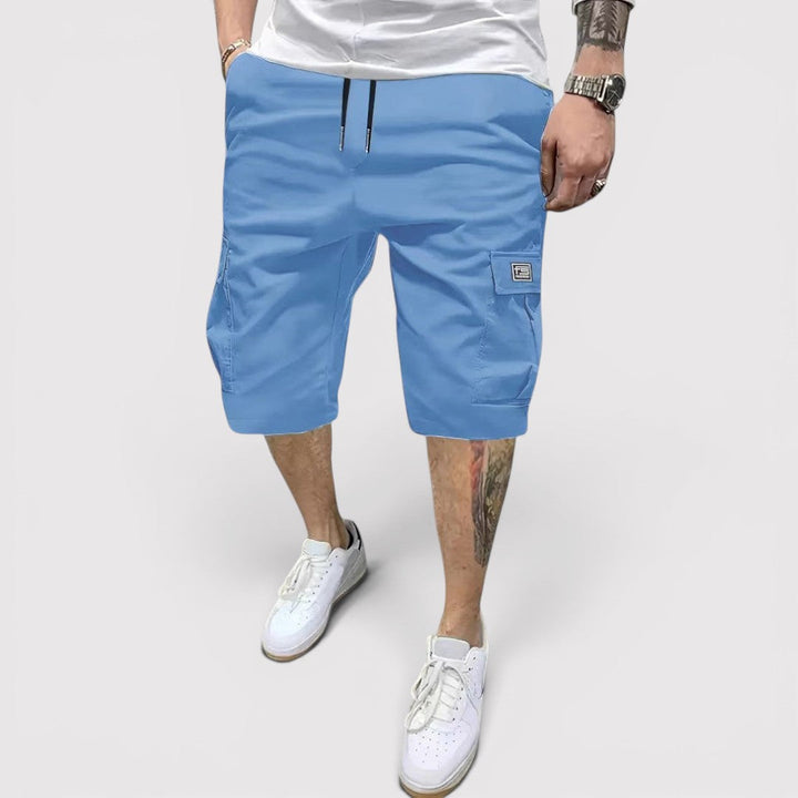 Michael Sydney men's functional cargo shorts, front view
