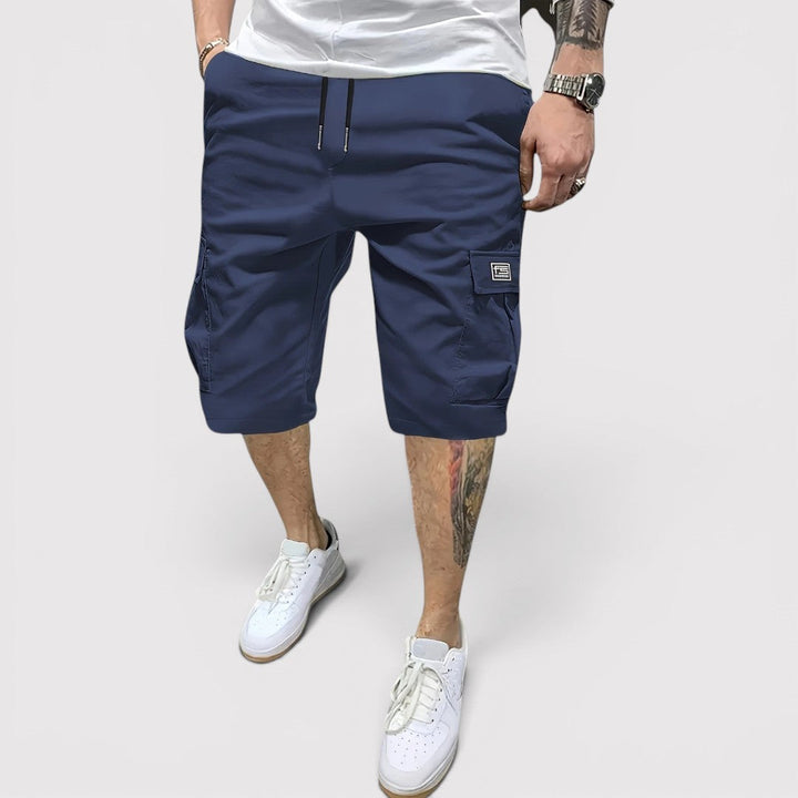 Michael Sydney men's functional cargo shorts, front view