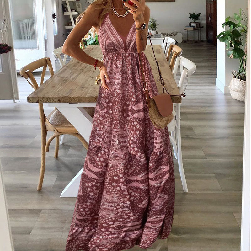 Kelly™ | Sleeveless Boho Maxi Dress
