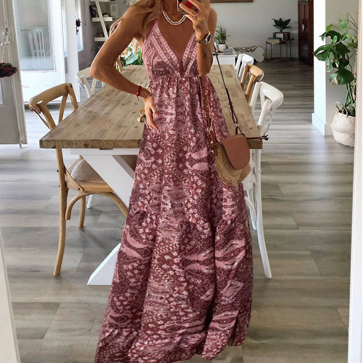 Kelly™ | Sleeveless Boho Maxi Dress
