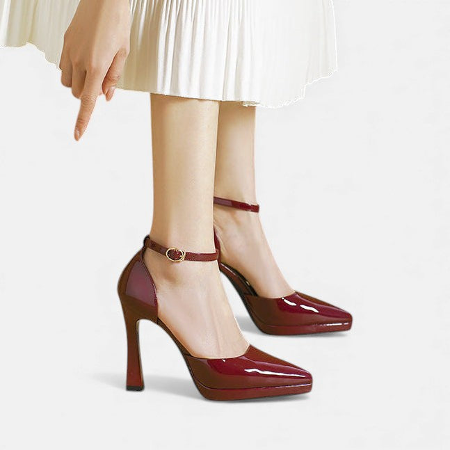 Lori™ | Pointed Ankle-Strap Pumps