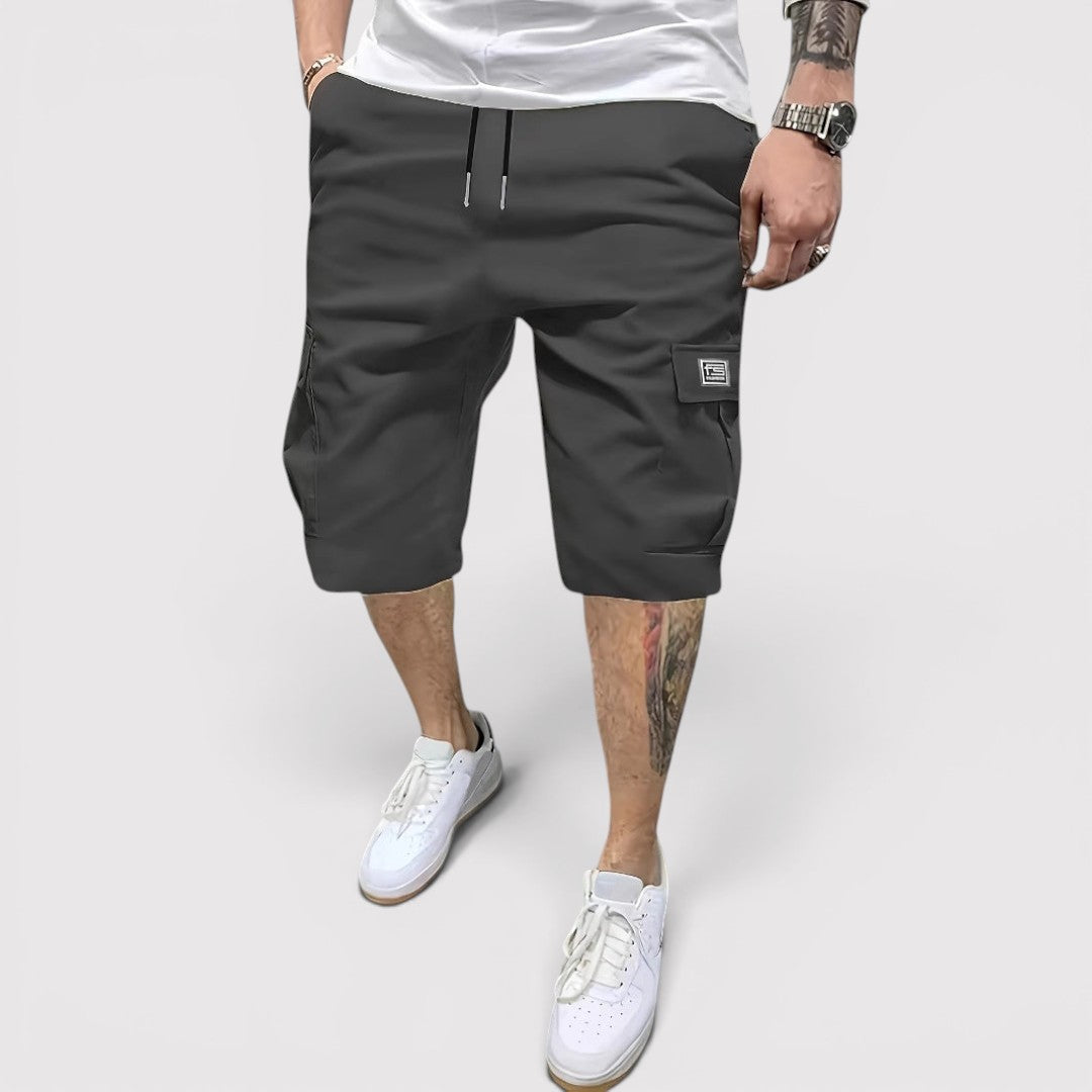 Michael Sydney men's functional cargo shorts, front view