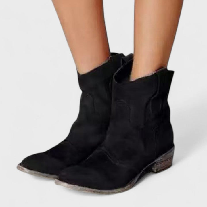 Jacinta™ | Timeless Western Ankle Boots