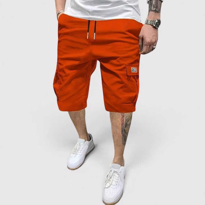 Michael Sydney men's functional cargo shorts, front view