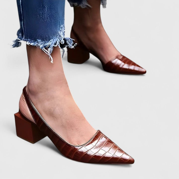 Shelley™ | Slingback Block Heels