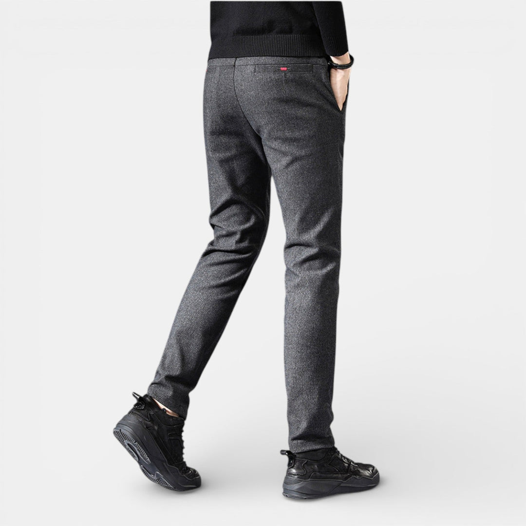 Michael Sydney men's slim tapered pants, front view