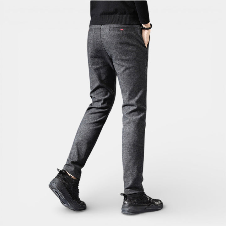 Michael Sydney men's slim tapered pants, front view
