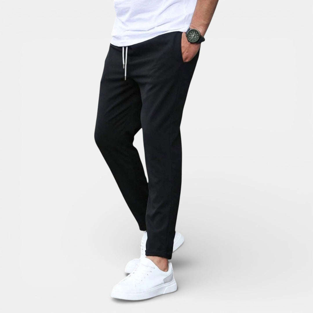Michael Sydney men's drawstring pants, front view